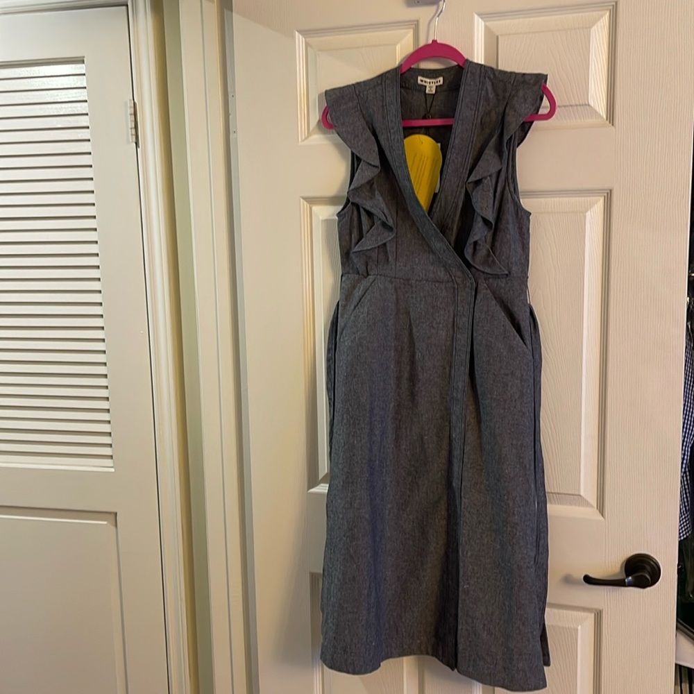 Whistles NWT summer denim Misha Chambray wrap dress